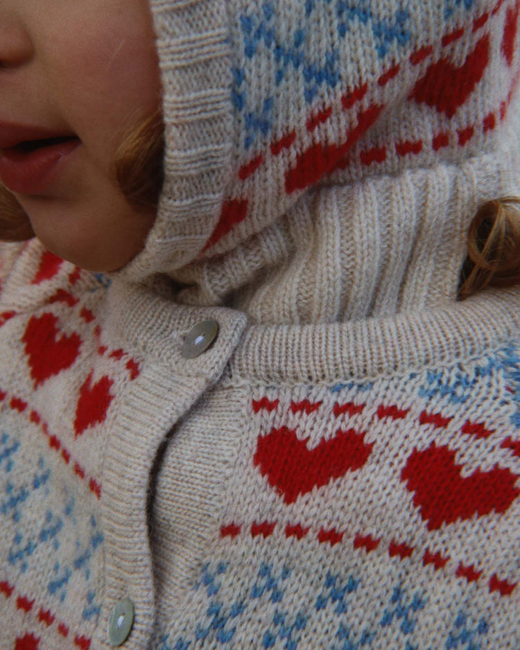 konges sløjd belou balaclava in heart kids Little