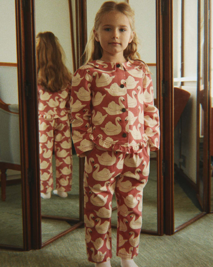 konges sløjd magot frill pants in swan rose kids Little