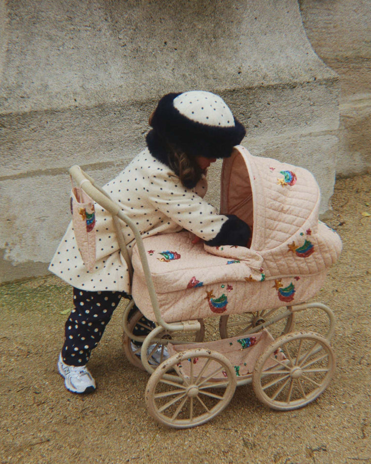 konges sløjd minnie tulle doll pram in rainbow star play Little