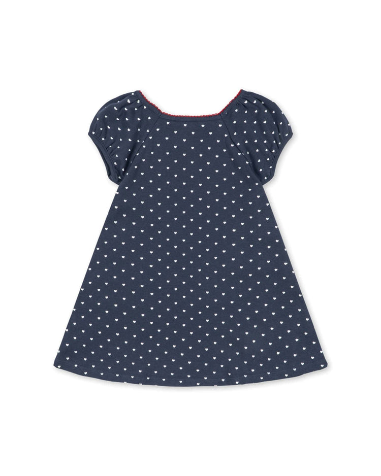 konges sløjd classic short sleeve dress in heart blues kids Little