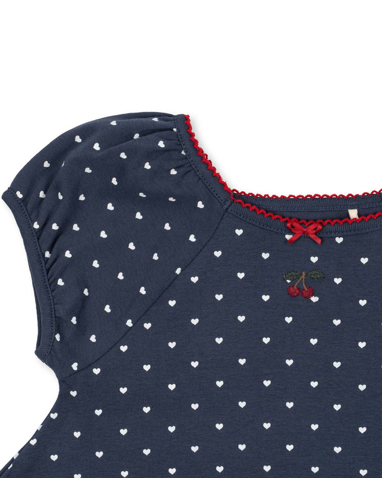 konges sløjd classic short sleeve dress in heart blues kids Little
