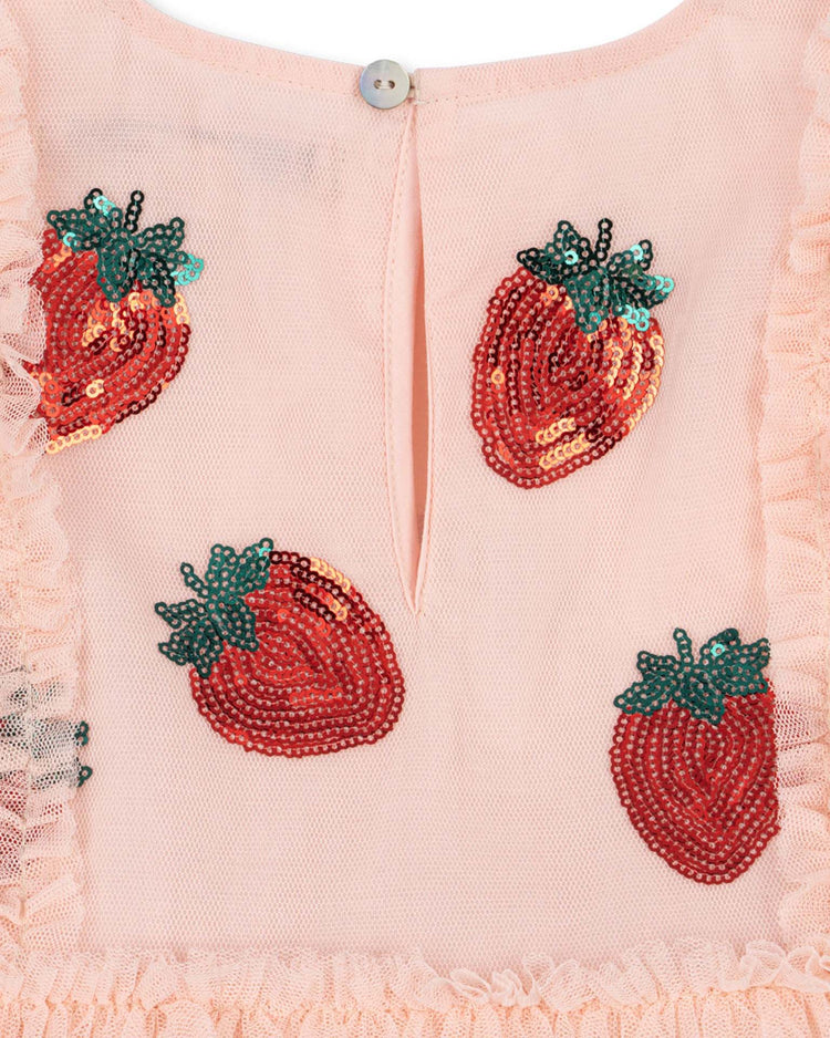 konges sløjd yvonne frill dress in strawberry rose kids Little