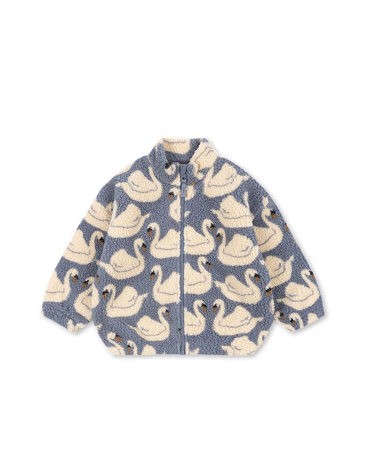 jody teddy jacket in swan