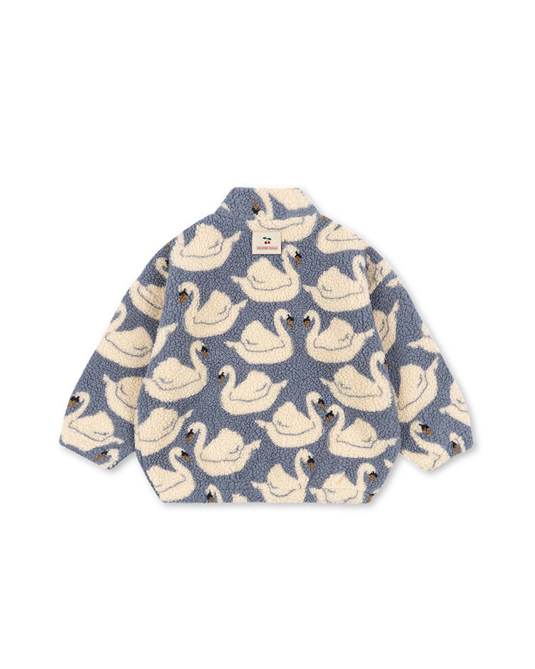 jody teddy jacket in swan