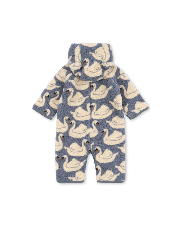 jody teddy onesie in swan