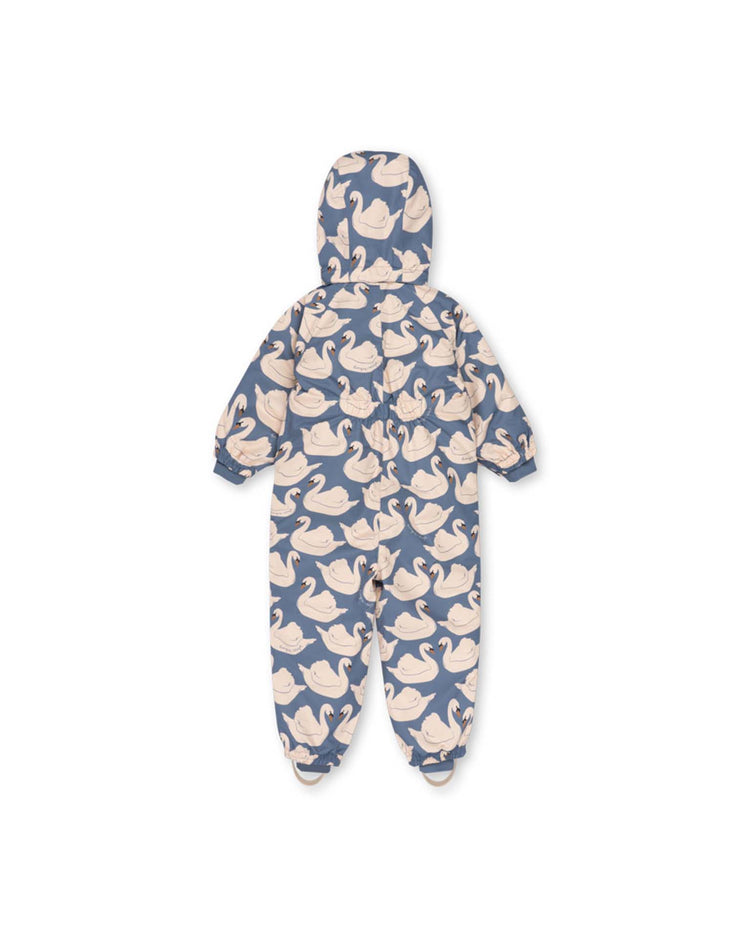 konges sløjd nohr snowsuit print in swan kids Little