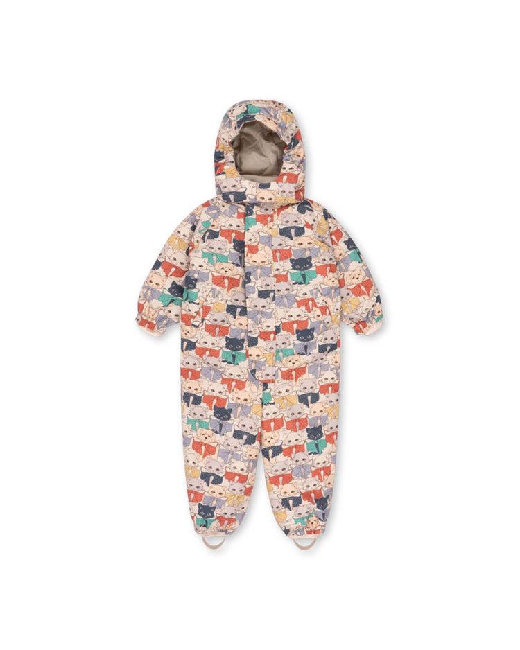 konges sløjd nohr snowsuit print in like cats and dogs kids Little