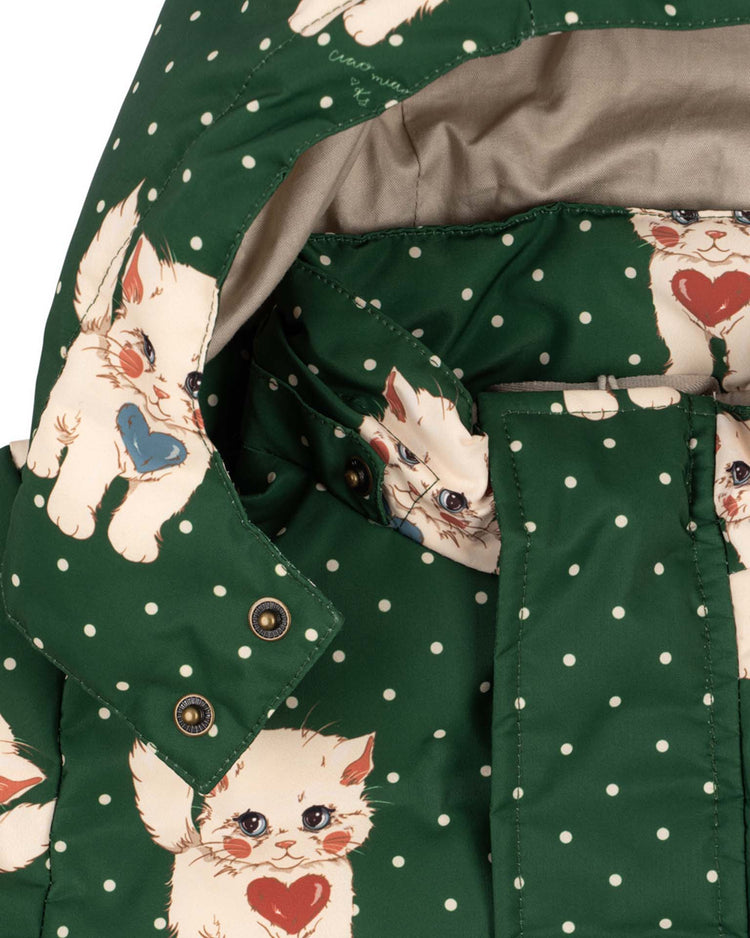 magnum down jacket print in dot miao verde