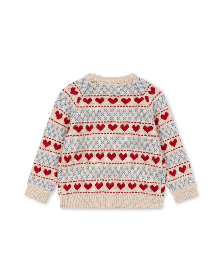 konges sløjd belou cardigan in heart kids Little