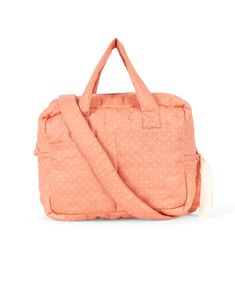 konges sløjd doll bag for pram in rose dot play Little