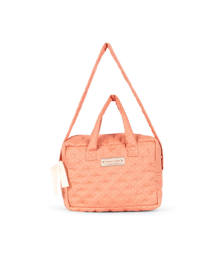 konges sløjd doll bag for pram in rose dot play Little