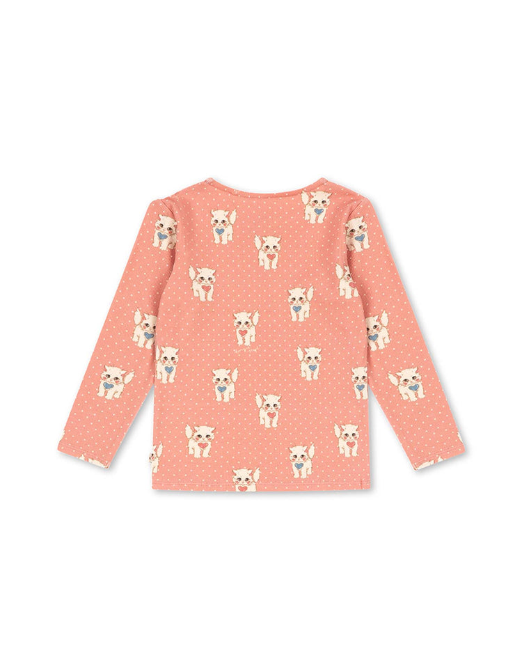 konges sløjd ella long sleeve tee in ciao miao rose kids Little
