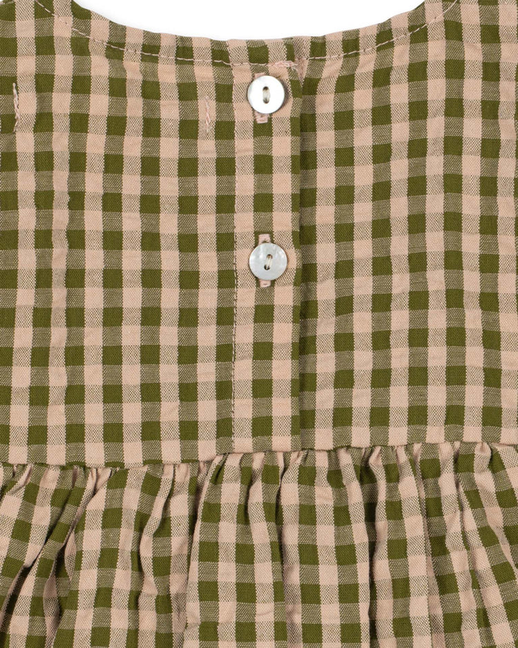 konges sløjd kim romper in avocado check kids Little