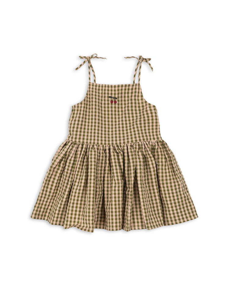 konges sløjd kim isotta dress in avocado check kids Little