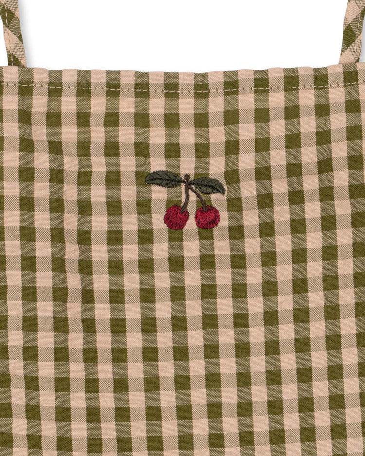 konges sløjd kim isotta dress in avocado check kids Little
