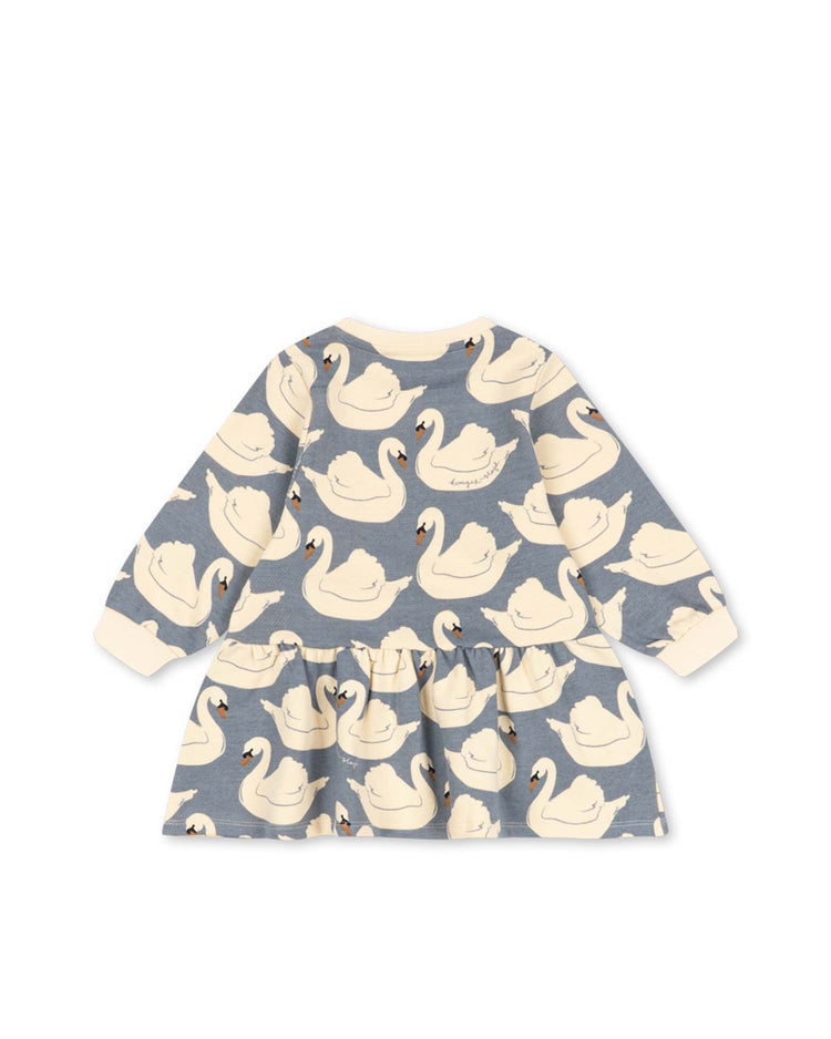 konges sløjd loupy print sweat dress in swan kids Little