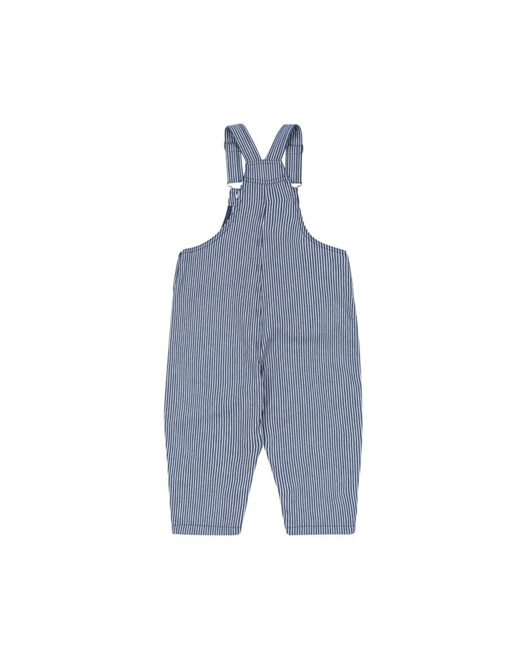 konges sløjd luc overalls in blue stripe kids Little