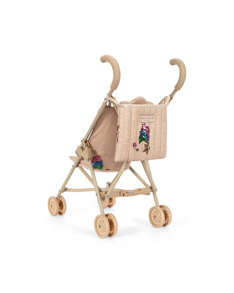 konges sløjd tulle doll stroller in rainbow star play Little