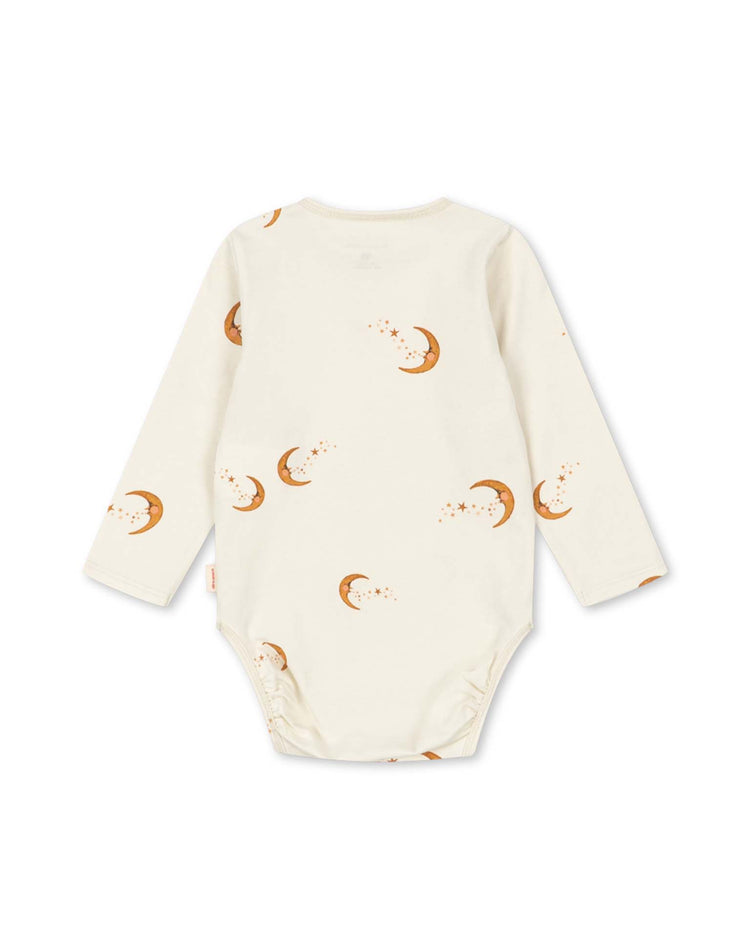 konges sløjd basic long sleeve bodysuit in moon baby Little