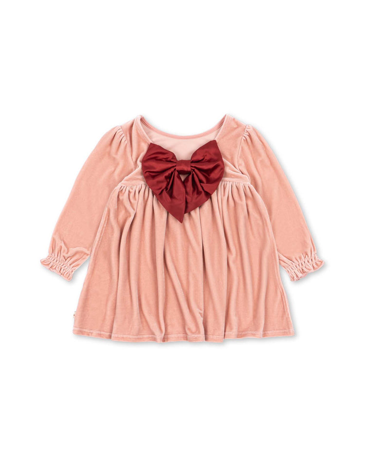 konges sløjd gia bow dress in mellow rose kids Little