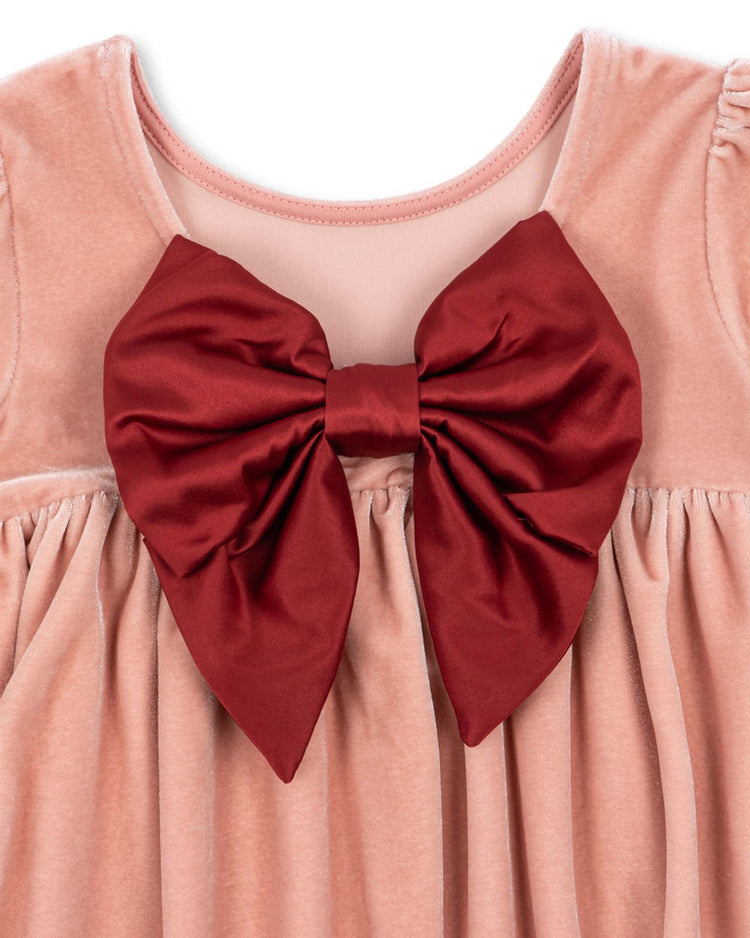 konges sløjd gia bow dress in mellow rose kids Little