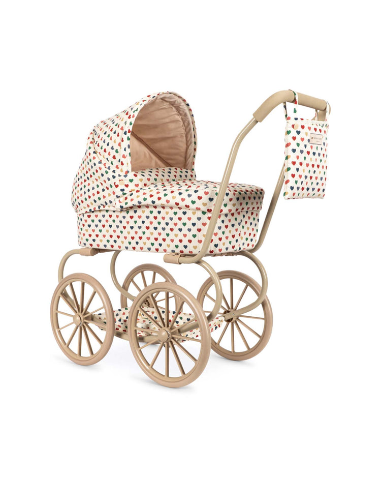 konges sløjd minnie doll pram in coeur coloré play Little