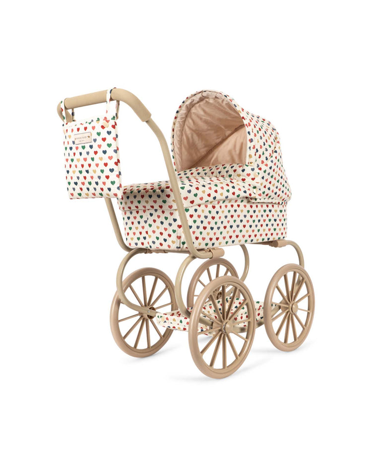 konges sløjd minnie doll pram in coeur coloré play Little