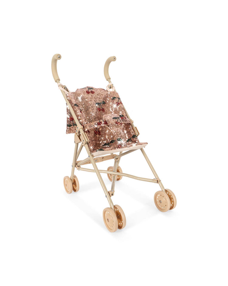 konges sløjd sparkly doll stroller in cherry sequin play Little