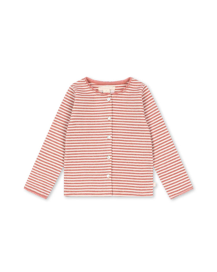 konges sløjd roli stripe cardigan in rose cream stripe kids Little