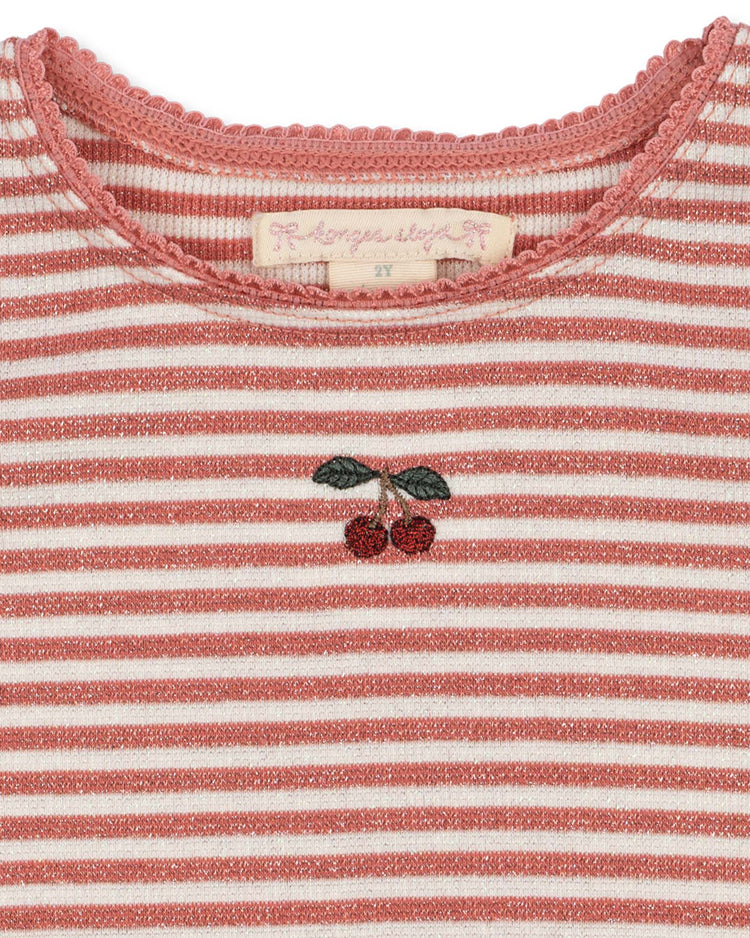 konges sløjd roli stripe dress in rose cream stripe kids Little
