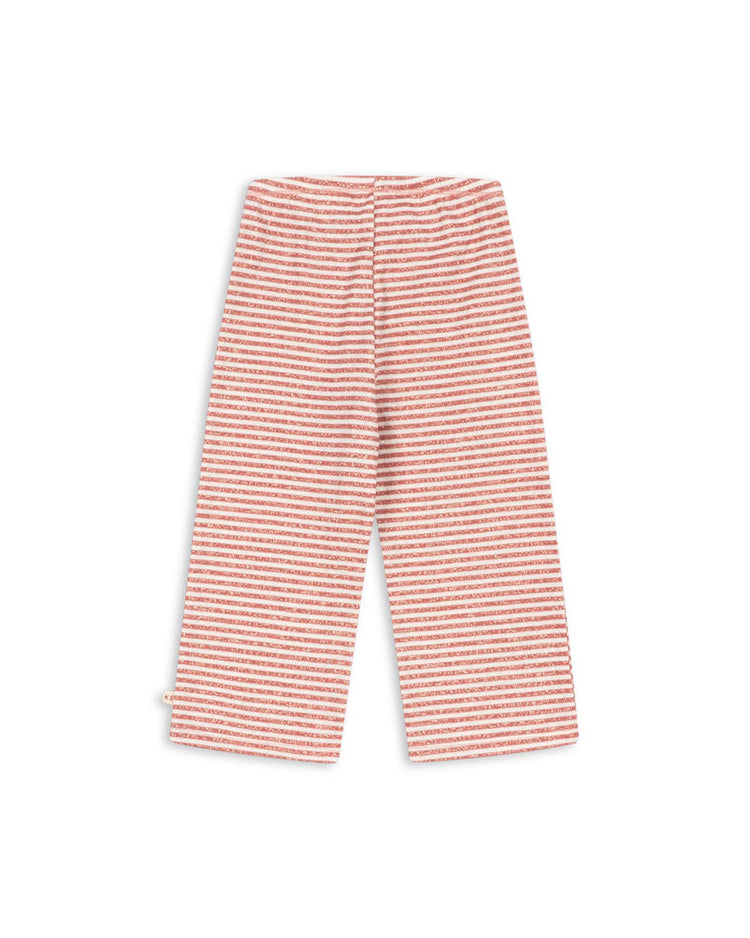 konges sløjd roli stripe flared pants in rose cream stripe kids Little