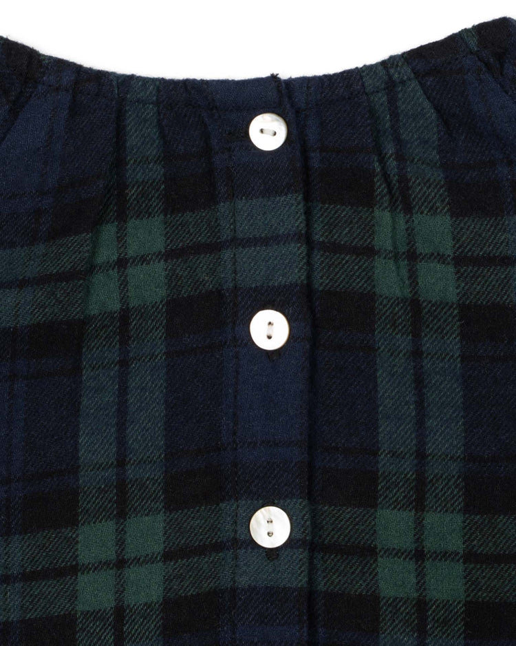 konges sløjd checky dress in green check kids Little