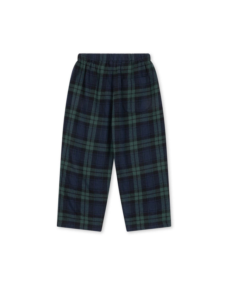 konges sløjd checky pants in green check kids Little