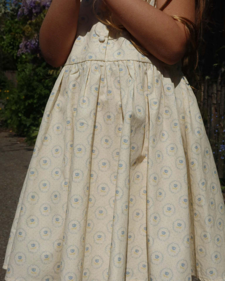 konges sløjd coeur lace dress in ciel mirage kids Little