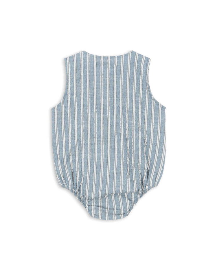konges sløjd elliot romper in trio bleu stripe baby Little