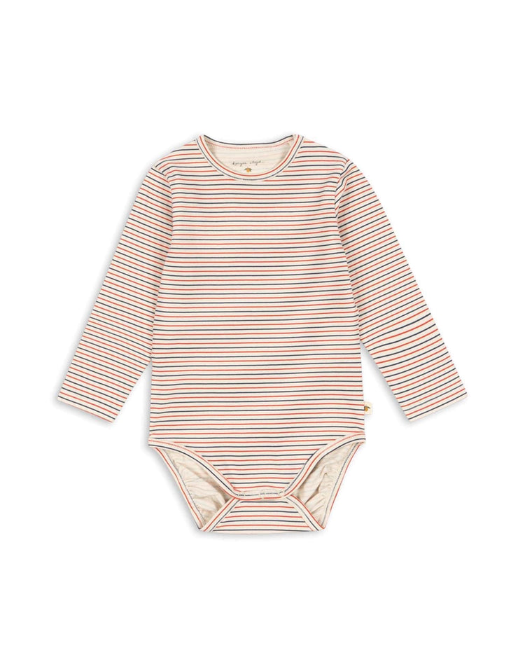 konges sløjd basic long sleeve body in stripe tricolore petit baby Little