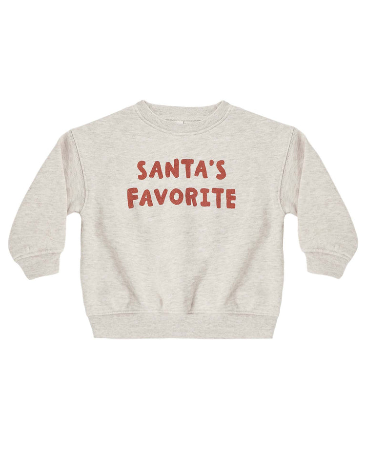 rylee + cru relaxed sweatshirt in santa's favorite kids Little