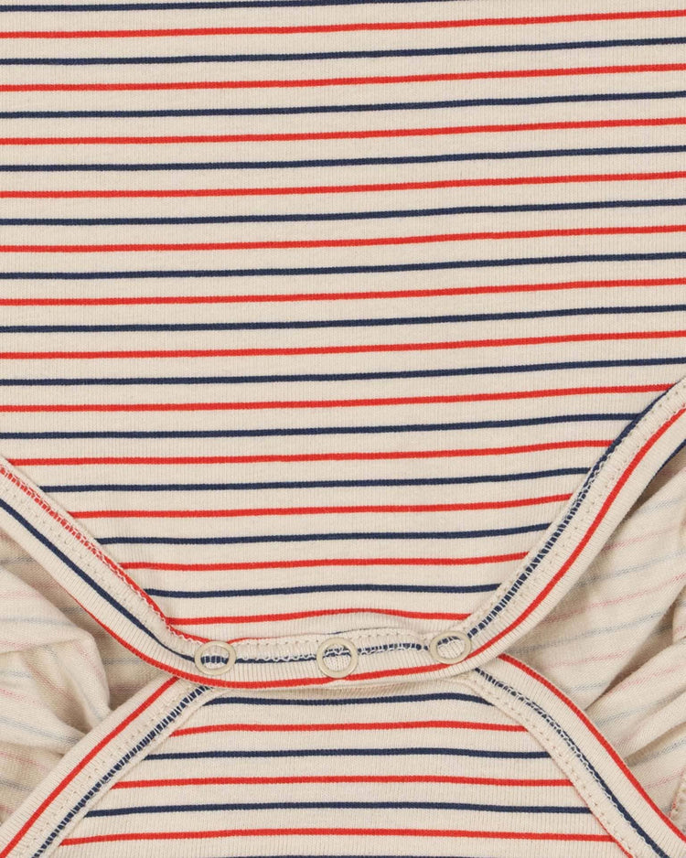 konges sløjd basic long sleeve body in stripe tricolore petit baby Little