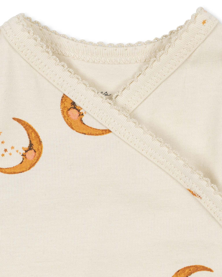 konges sløjd basic long sleeve newborn bodysuit in moon baby Little