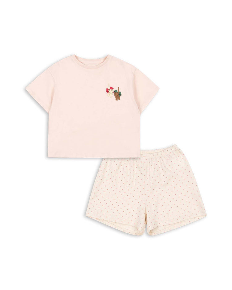 konges sløjd famo boxy fit set in pirouette dot + creole pink kids Little