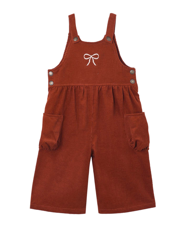 rylee + cru wide leg overall in ruby kids Little