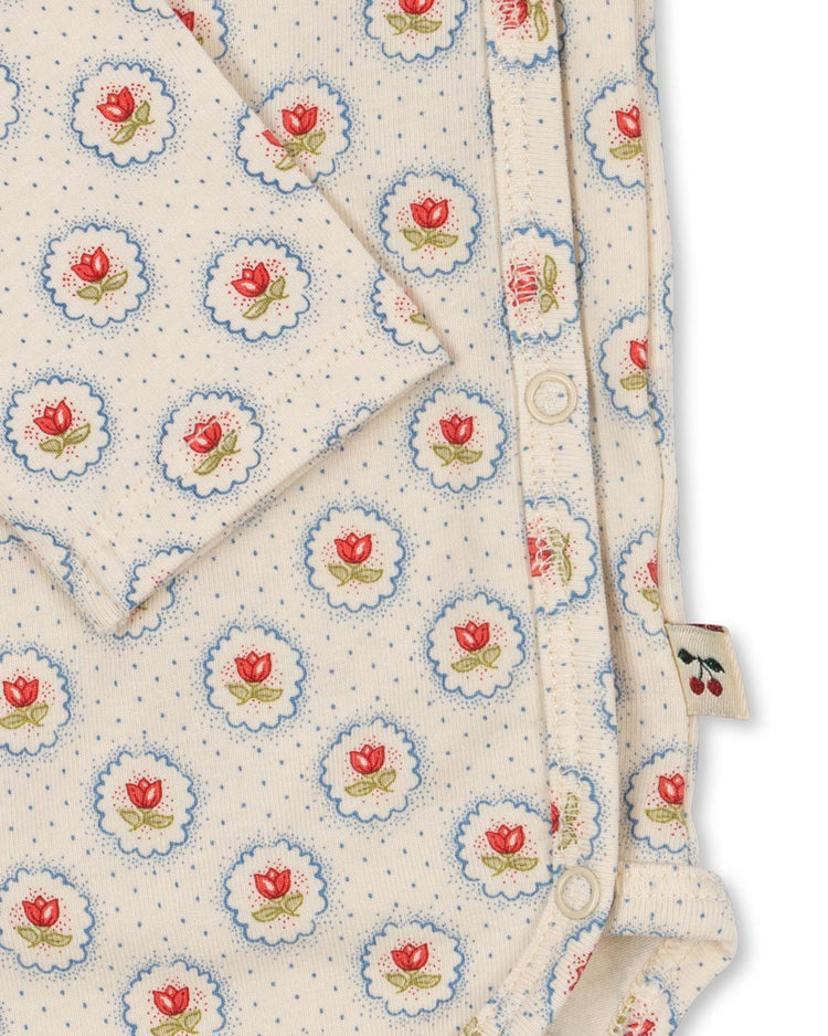 konges sløjd basic long sleeve newborn body in mirage baby Little