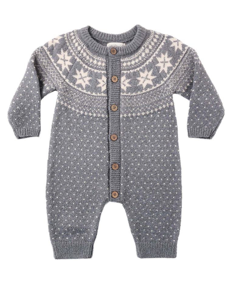 fair isle romper in slate