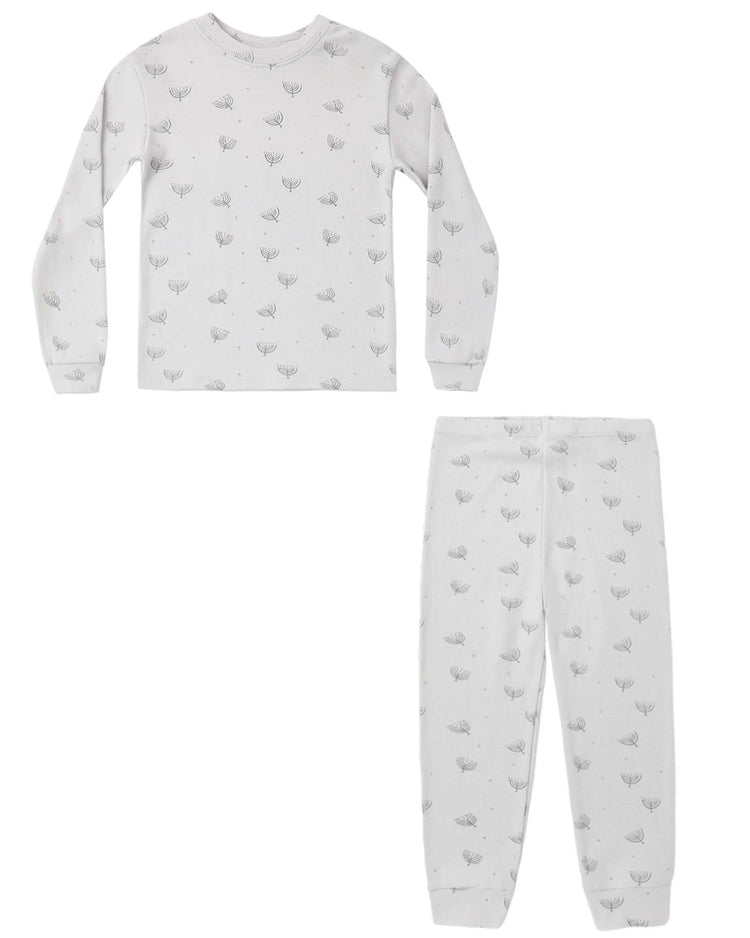 rylee + cru organic long sleeve pajama set in hanukkah kids Little