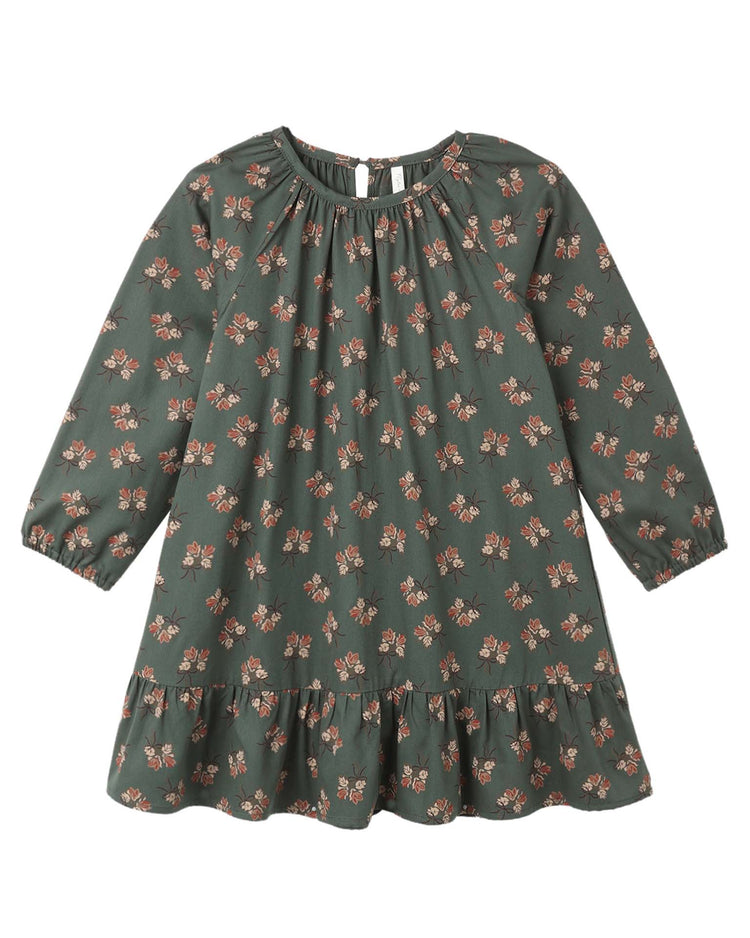 rylee + cru holly nightgown in evergreen kids Little