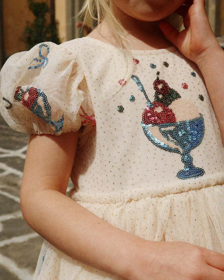 konges sløjd yvonne puff dress in gelato kids Little