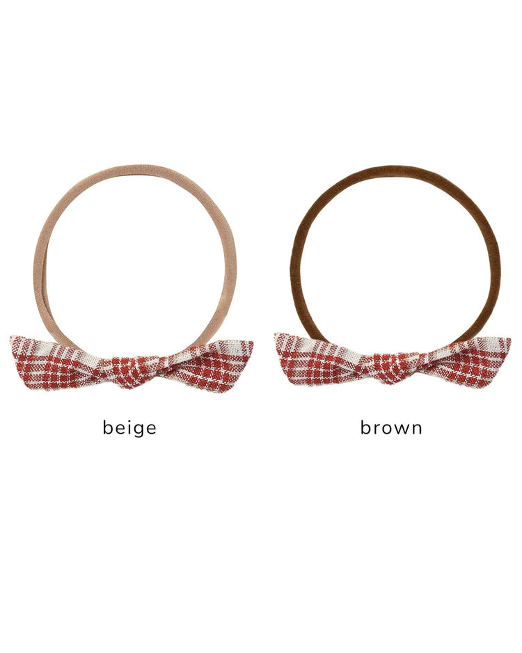 rylee + cru little knot headband in vintage plaid accessories Little