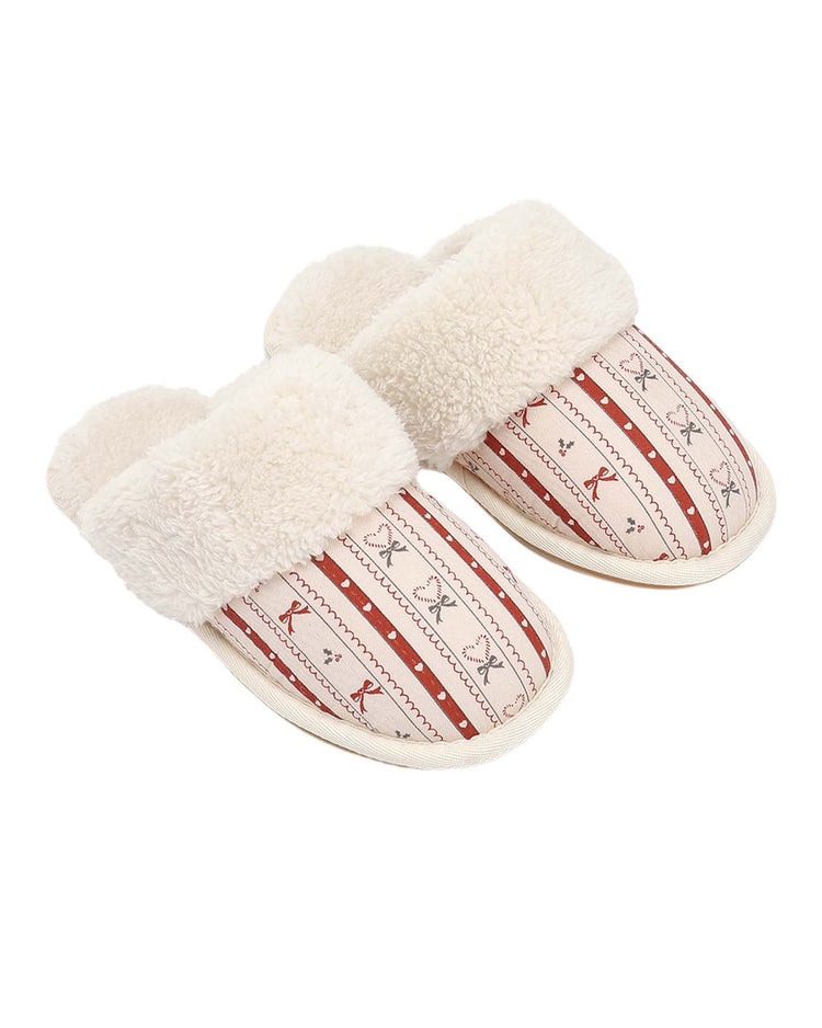 slippers in candy cane lane