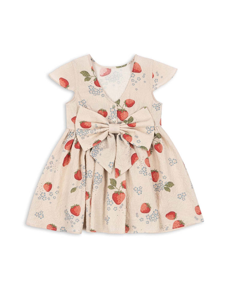 konges sløjd ava short sleeve bow dress in marmelade sun kids Little