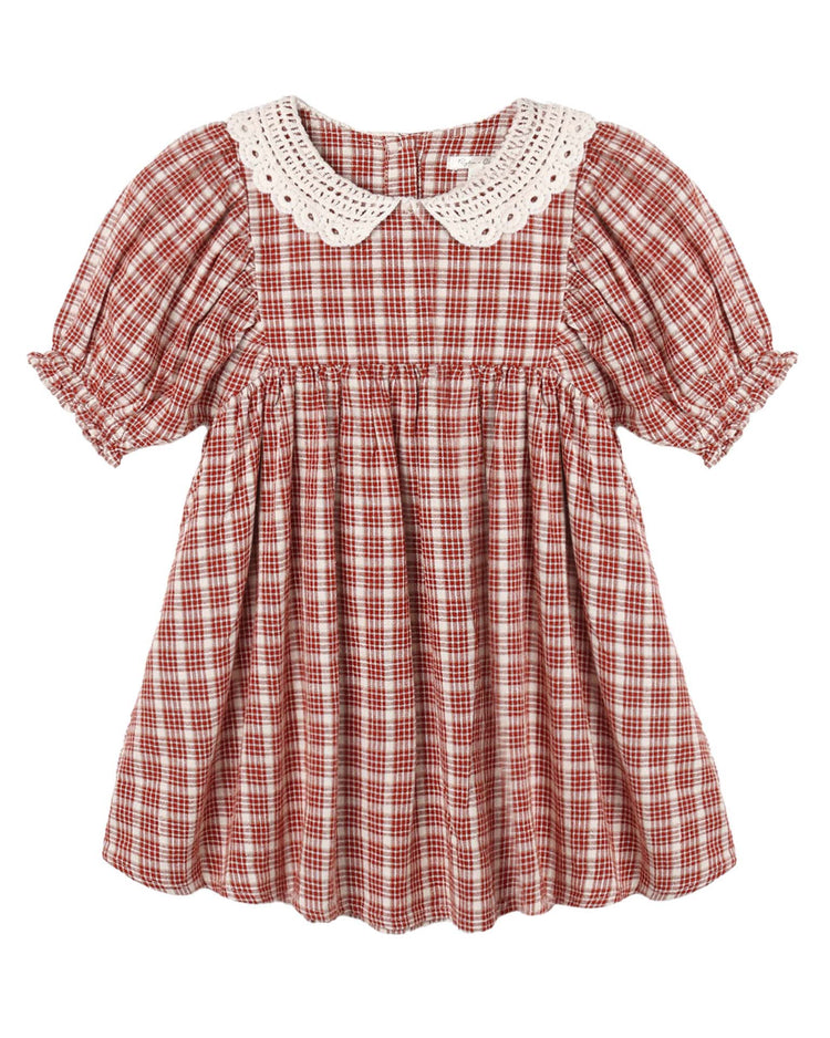 rylee + cru heidi dress in vintage plaid kids Little